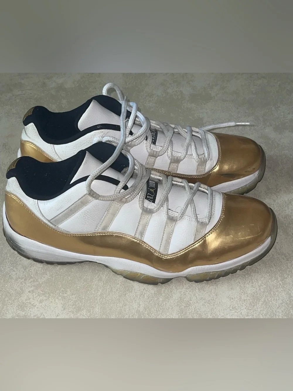 Nike Jordan 11 Retro Low Closing Ceremony White Gold size 13